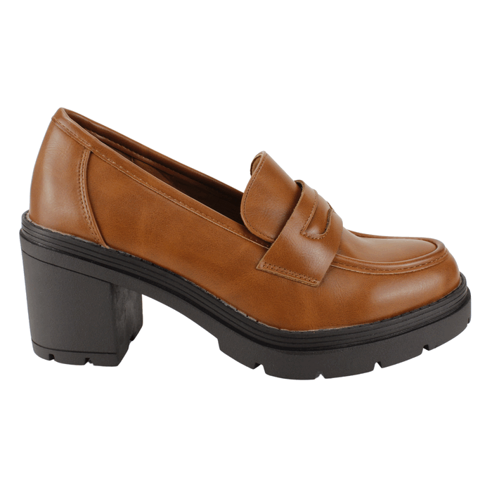 MOCASINES MUJER NEW WALK CAMEL CHIC - 1