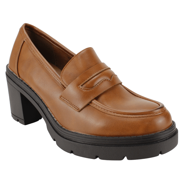 MOCASINES MUJER NEW WALK CAMEL CHIC - 2
