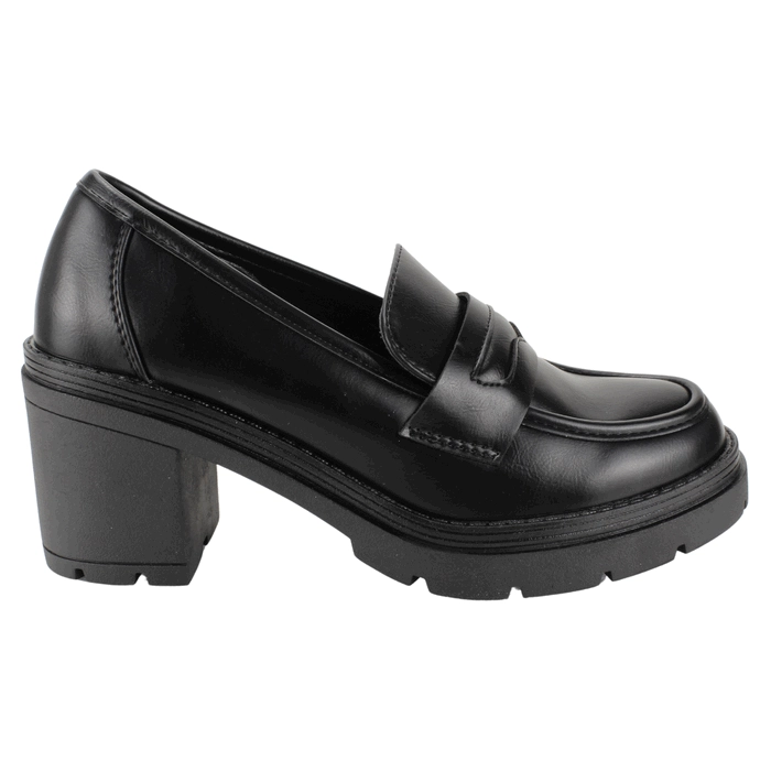 MOCASINES MUJER NEW WALK NEGRO CHIC - 1