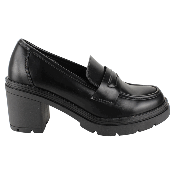 MOCASINES MUJER NEW WALK NEGRO CHIC - 1