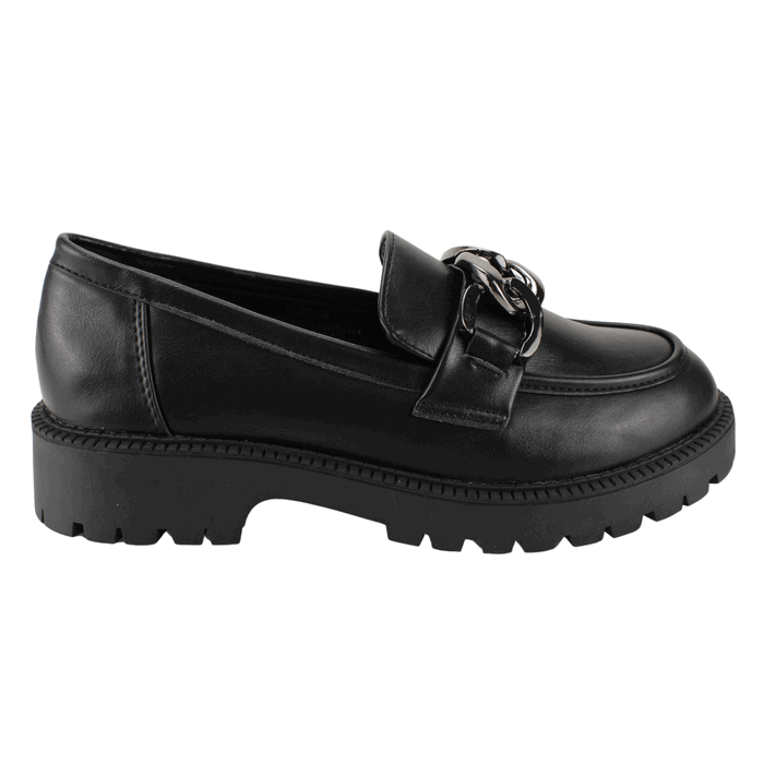 MOCASINES MUJER NEW WALK NEGRO ARGOLLAS - 1