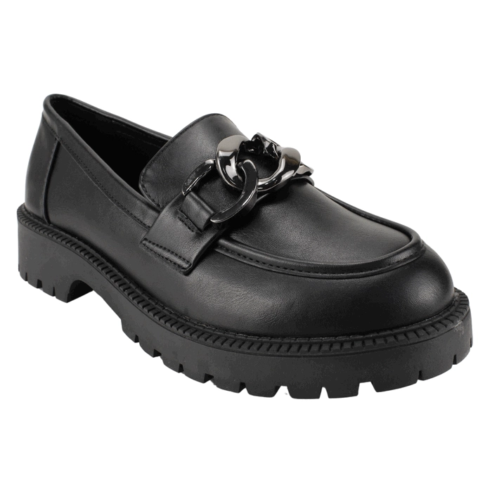 MOCASINES MUJER NEW WALK NEGRO ARGOLLAS - 2