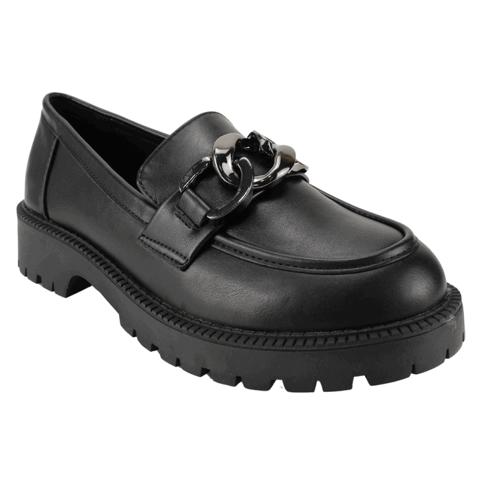 MOCASINES MUJER NEW WALK NEGRO ARGOLLAS - 2