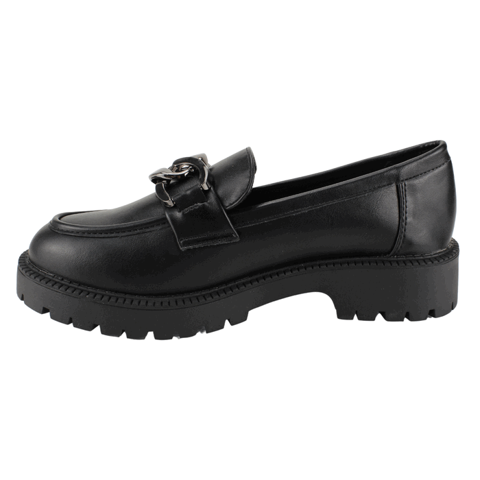 MOCASINES MUJER NEW WALK NEGRO ARGOLLAS - 3