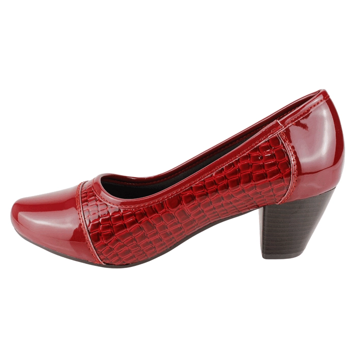 ZAPATO NEW WALK REPTIL SHINE ROJO - 4