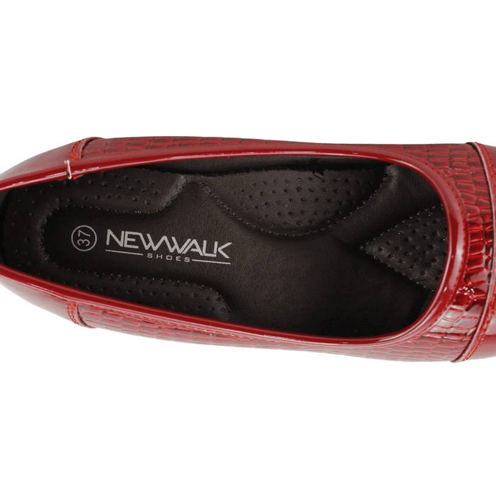 ZAPATO NEW WALK REPTIL SHINE ROJO - 5