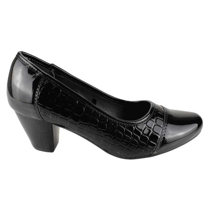 ZAPATO NEW WALK REPTIL SHINE NEGRO - 1