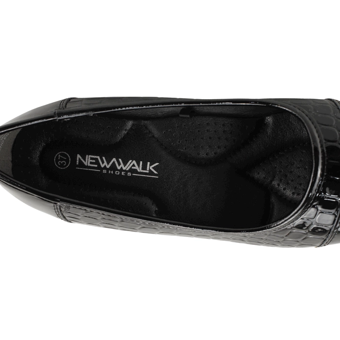 ZAPATO NEW WALK REPTIL SHINE NEGRO - 4