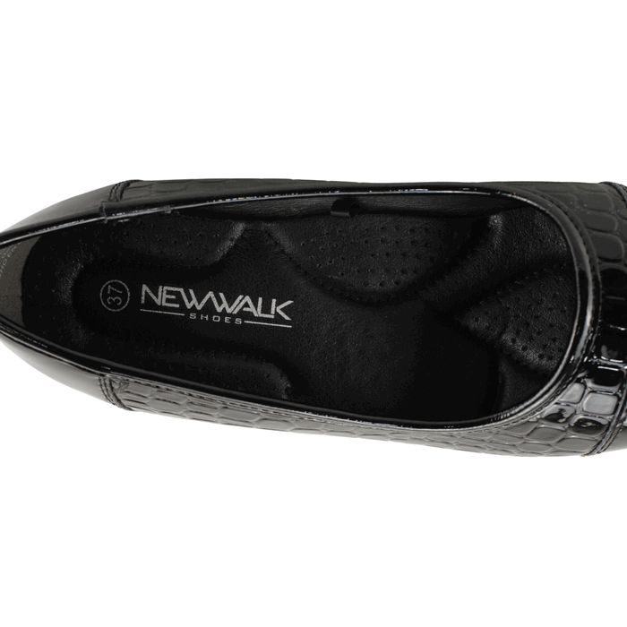 ZAPATO NEW WALK REPTIL SHINE NEGRO - 4