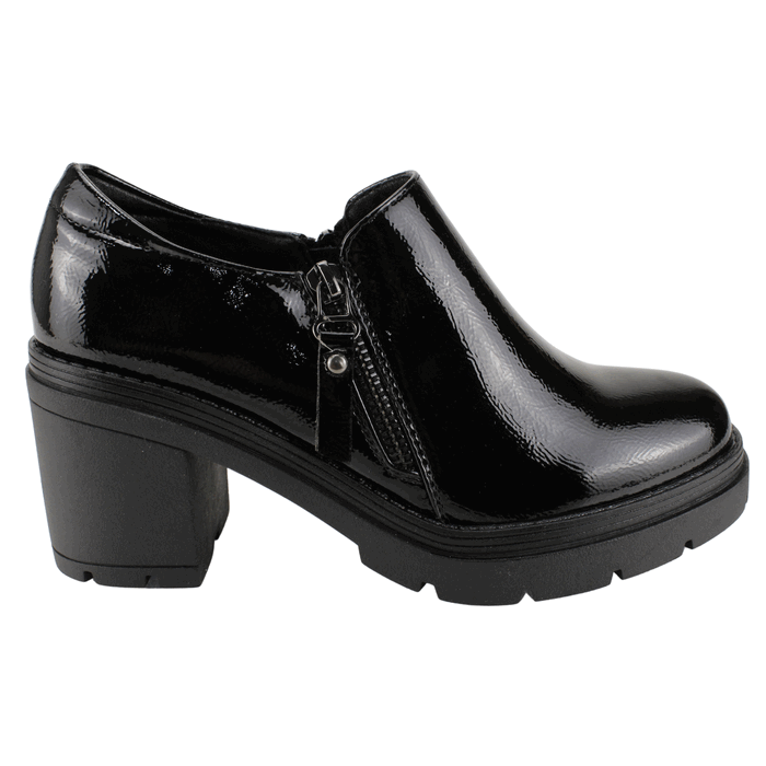 ZAPATO NEW WALK ALICE NEGRO BRILLANTE - 1
