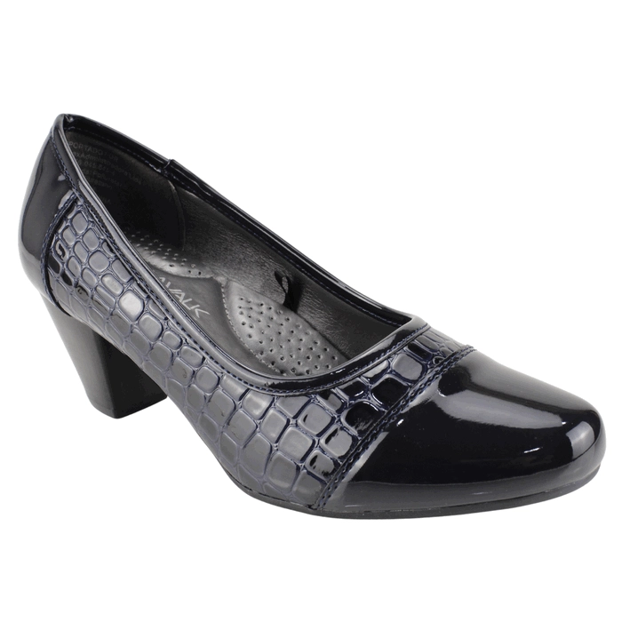 ZAPATO NEW WALK REPTIL SHINE AZUL - 2