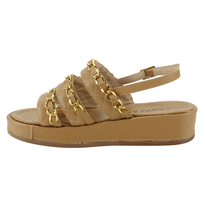 SANDALIA KANNA & CO PLATAFORMA CAMEL - 3