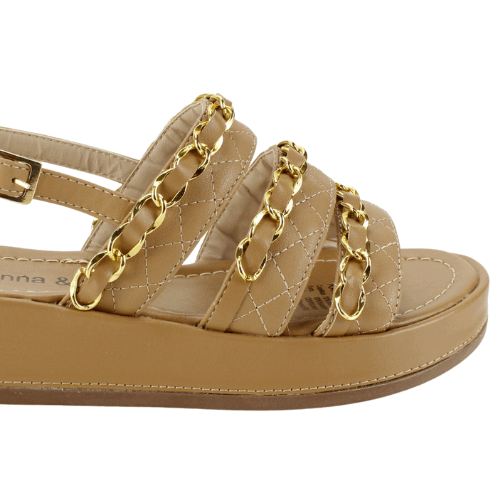SANDALIA KANNA & CO PLATAFORMA CAMEL - 4