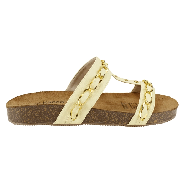 SANDALIA KANNA & CO CADENAS AMARILLA - 1