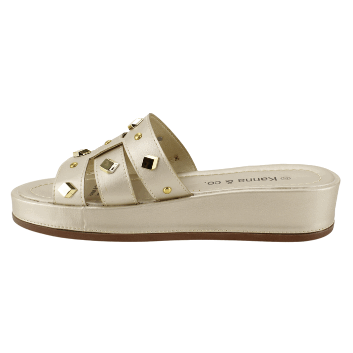 SANDALIA KANNA & CO TACHAS BEIGE - 3