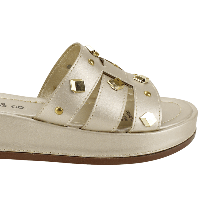 SANDALIA KANNA & CO TACHAS BEIGE - 4