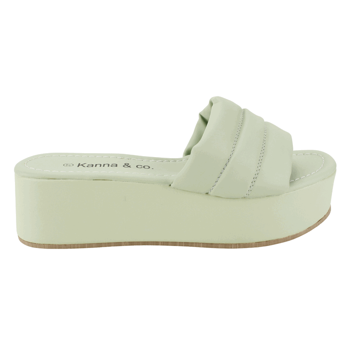SANDALIA KANNA & CO SLIP ON TURQUESA - 1