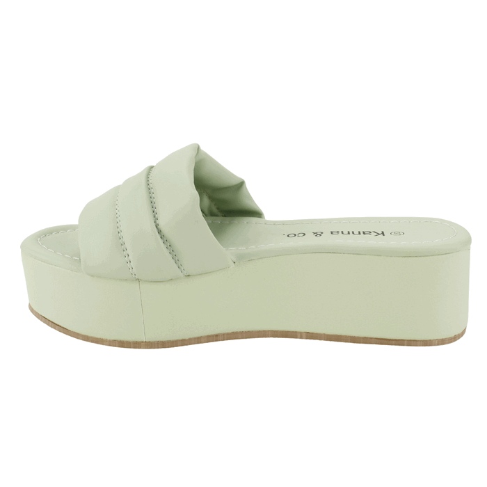 SANDALIA KANNA & CO SLIP ON TURQUESA - 3
