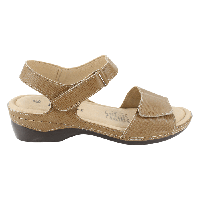 SANDALIA EXS CONFORT CUERO MARRON - 1