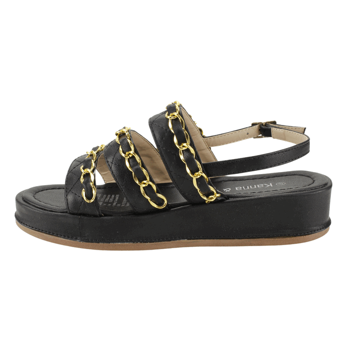 SANDALIA KANNA & CO PLATAFORMA NEGRA - 3