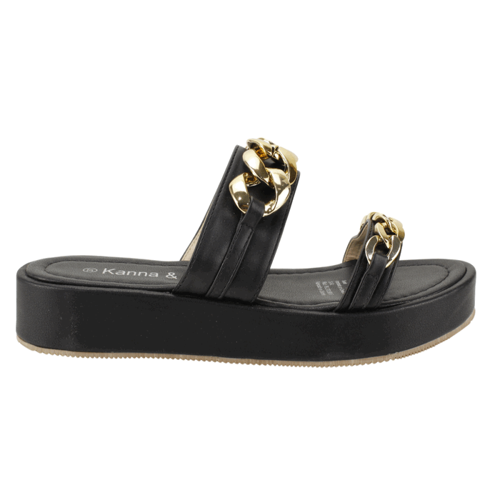SANDALIA KANNA & CO ARGOLLAS NEGRA - 1
