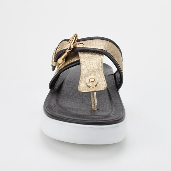 SANDALIA NEW WALK METAL DORADO - 3