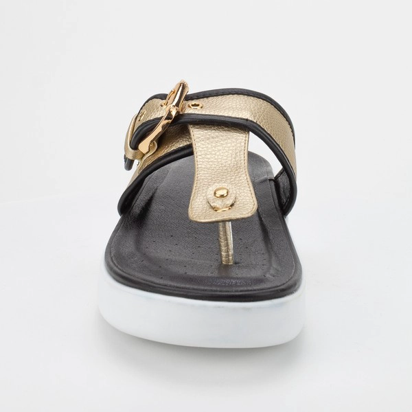 SANDALIA NEW WALK METAL DORADO - 3