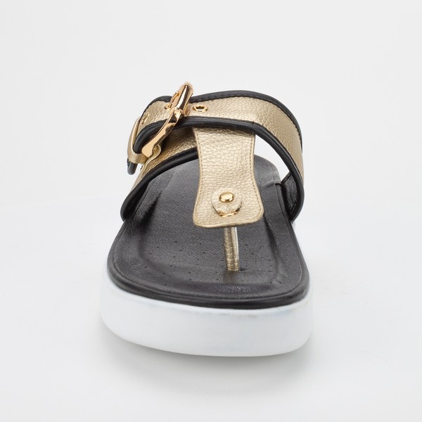 SANDALIA NEW WALK METAL DORADO - 3
