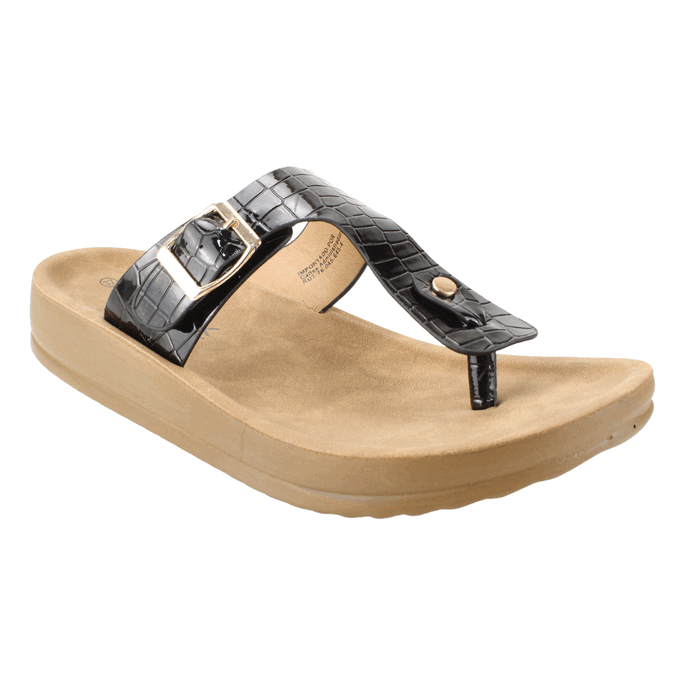 SANDALIA NEW WALK HEBILLA NEGRA - 2