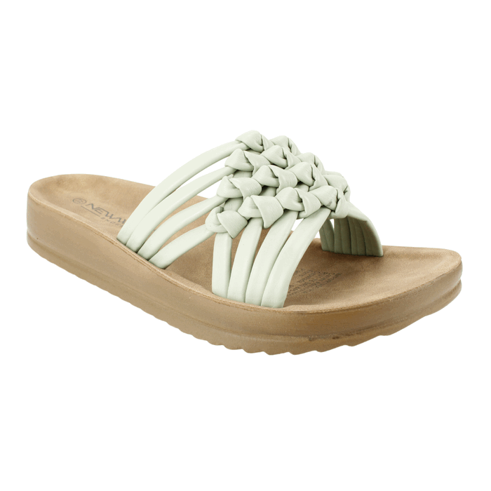 SANDALIA NEW WALK TRENZADA TURQUESA - 2