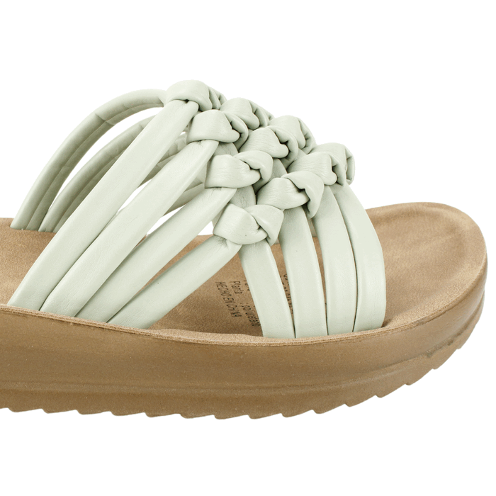 SANDALIA NEW WALK TRENZADA TURQUESA - 4