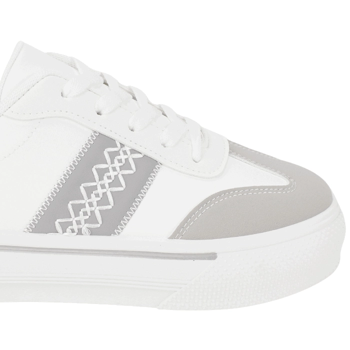 ZAPATILLA AGUA DE COCO BHARAT PLATAFORMA BLANCA - 5
