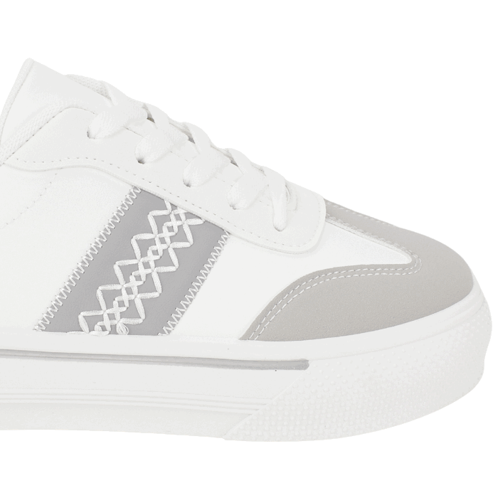 ZAPATILLA AGUA DE COCO BHARAT PLATAFORMA BLANCA - 5