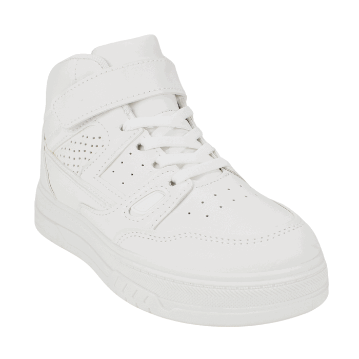 ZAPATILLA NEW WALK ESCOLAR CAÑA ALTA BLANCA - 2