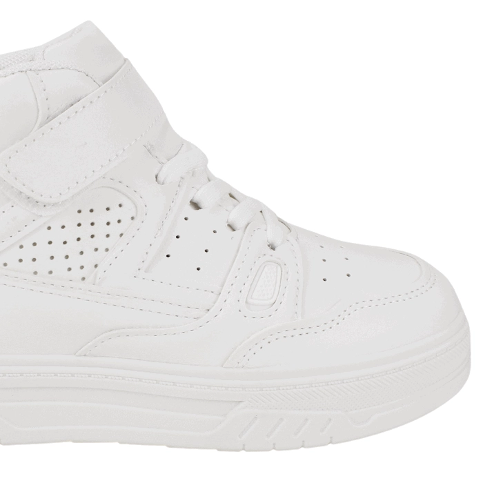 ZAPATILLA NEW WALK ESCOLAR CAÑA ALTA BLANCA - 4