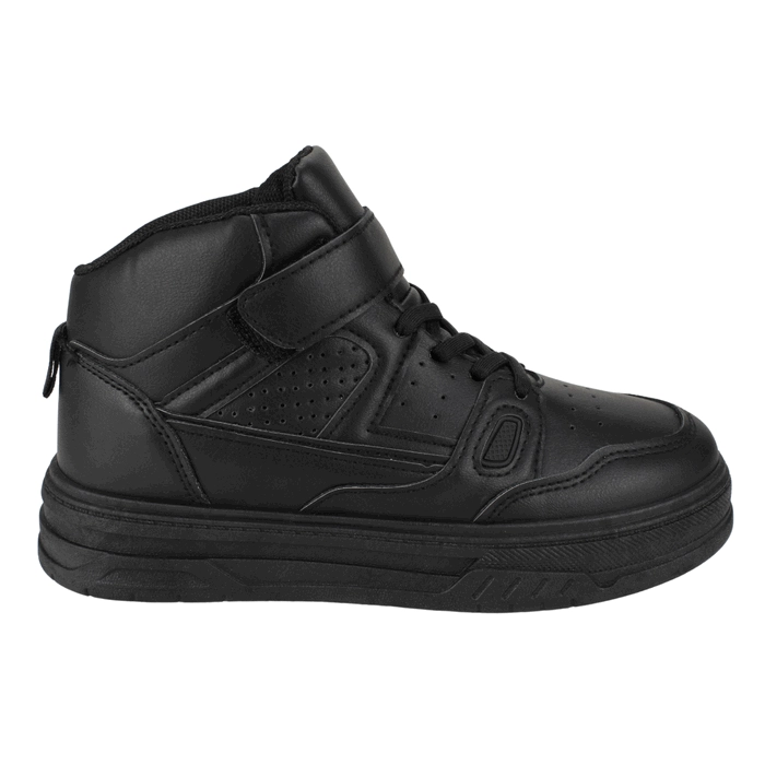 ZAPATILLA NEW WALK ESCOLAR CAÑA ALTA NEGRA - 1