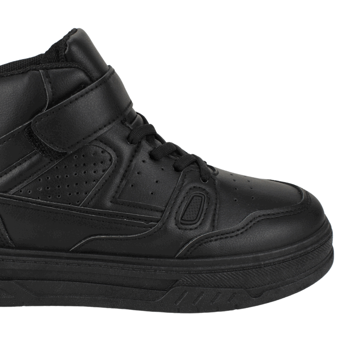 ZAPATILLA NEW WALK ESCOLAR CAÑA ALTA NEGRA - 4