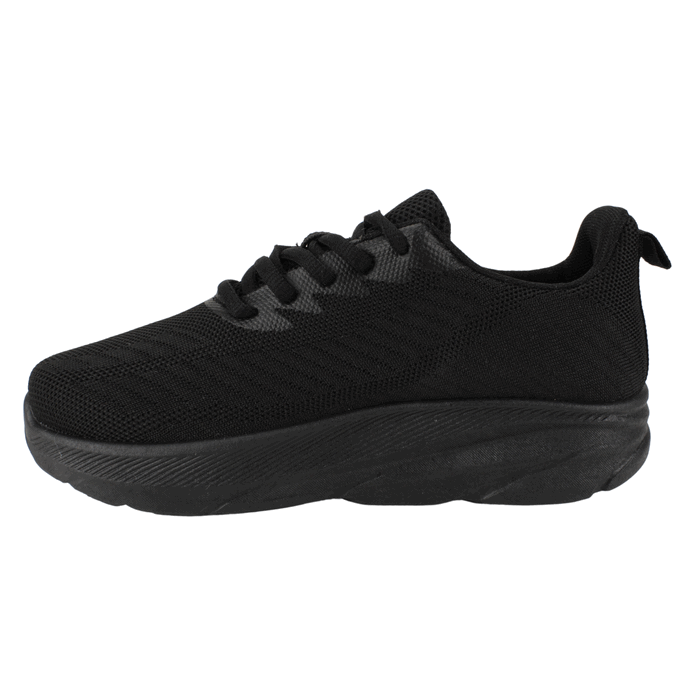 ZAPATILLA NEW WALK MESH PLATAFORMA NEGRA - 3