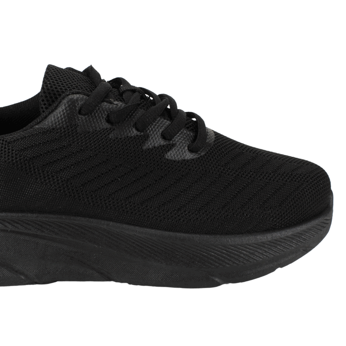 ZAPATILLA NEW WALK MESH PLATAFORMA NEGRA - 4
