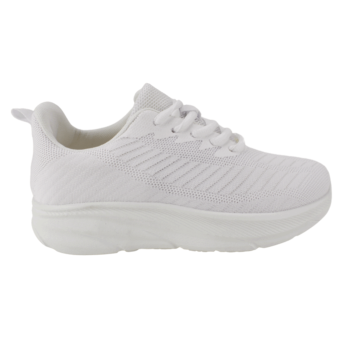 ZAPATILLA NEW WALK MESH PLATAFORMA BLANCA - 1