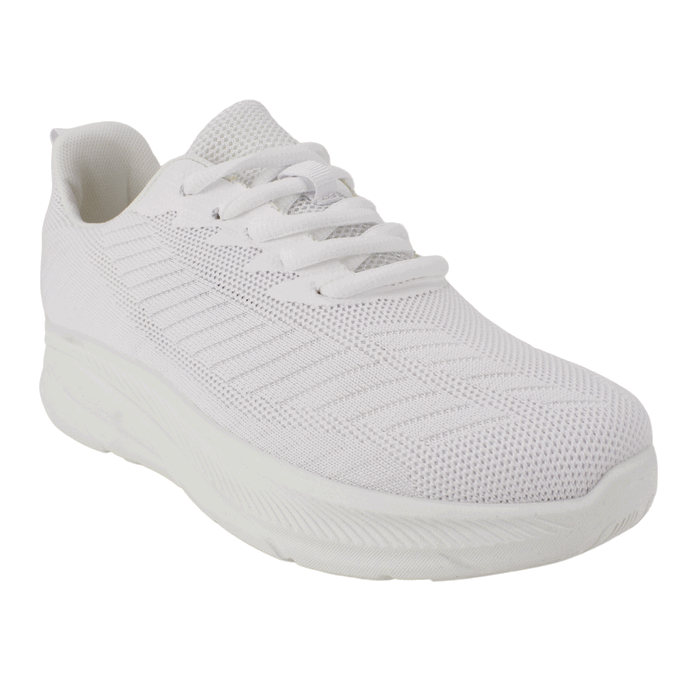 ZAPATILLA NEW WALK MESH PLATAFORMA BLANCA - 2