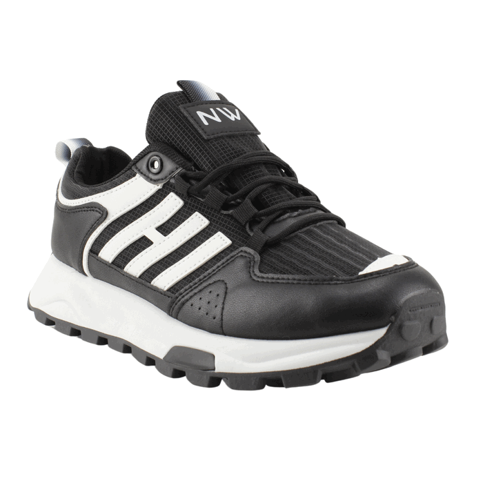 ZAPATILLAS NEW WALK URBANAS BLANCA NEGRA - 2