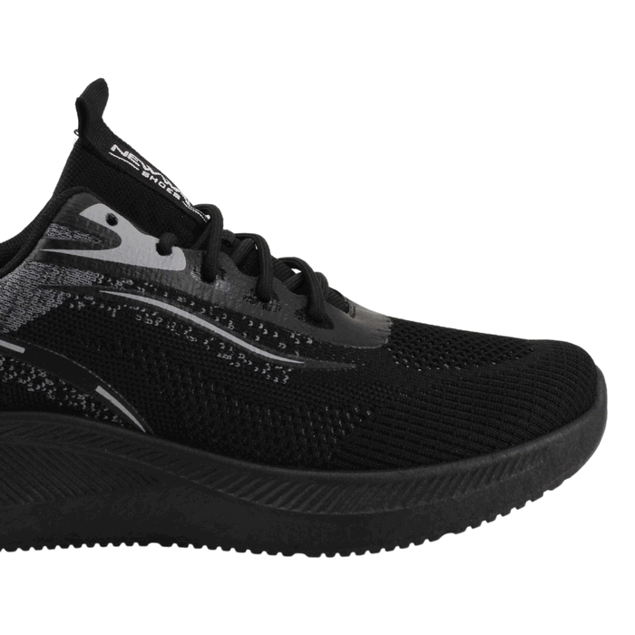 ZAPATILLA NEW WALK FRESCA MESH NEGRA - 4