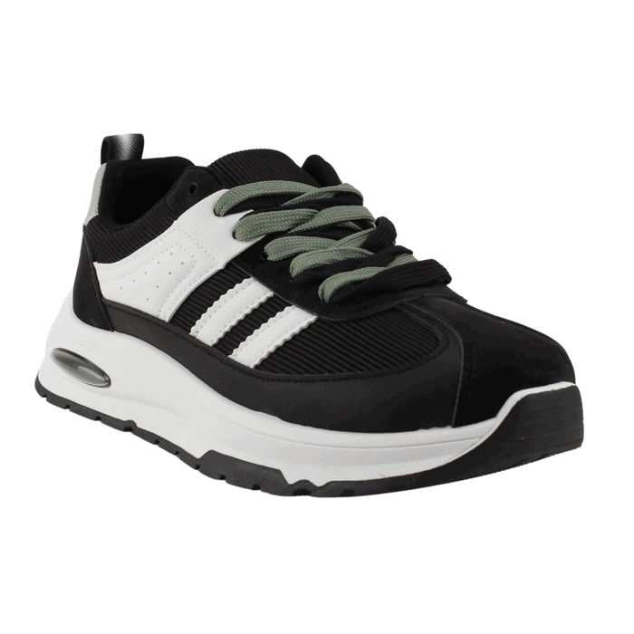 ZAPATILLAS NEW WALK URBANA RETRO NEGRA - 2