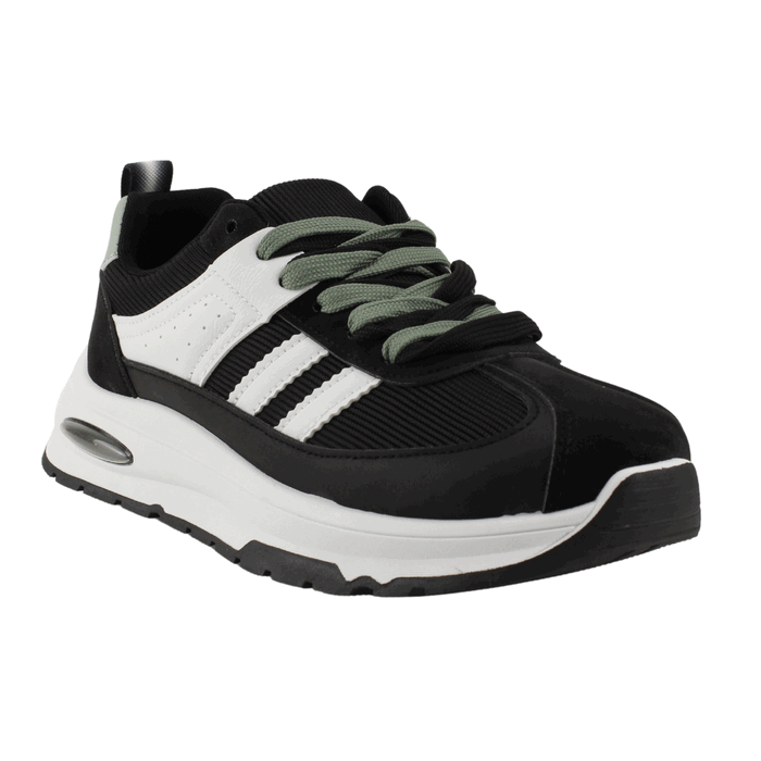ZAPATILLAS NEW WALK URBANA RETRO NEGRA - 2