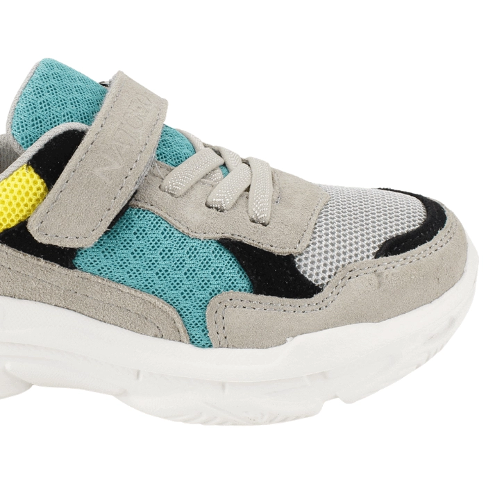 ZAPATILLA NAT GEO KIDS CHUNKY CUERO GRIS - 4