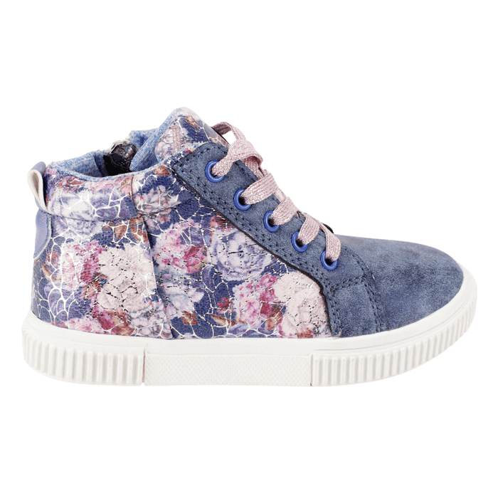 ZAPATILLA NAT GEO KIDS FLORES AZUL - 1