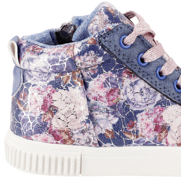 ZAPATILLA NAT GEO KIDS FLORES AZUL - 4
