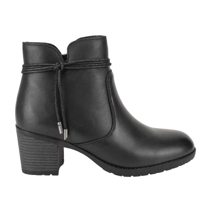 BOTIN PALM TIRAS CUERO NEGRO - 1