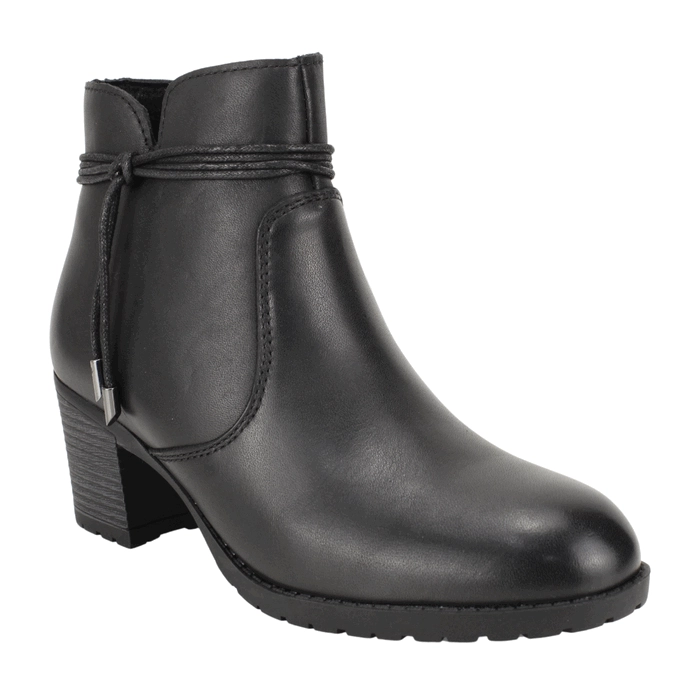 BOTIN PALM TIRAS CUERO NEGRO - 2